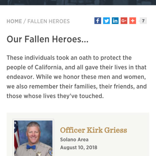 CHP 11-99 Foundation Mobile Website Screenshot