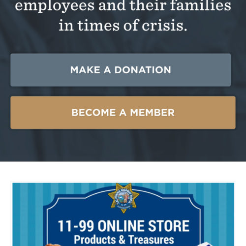 CHP 11-99 Foundation Mobile Website Screenshot